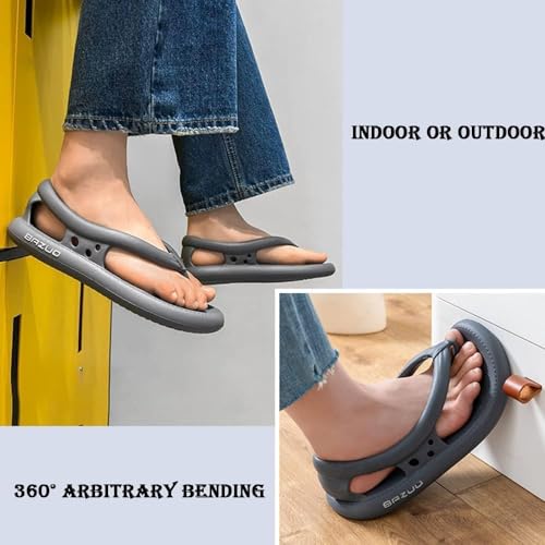 Generic Summer New Beach Non-Slip Flip Flops,Couples Non-Slip Eva Thick Sole Quick-Dry Flip Flops Slippers2