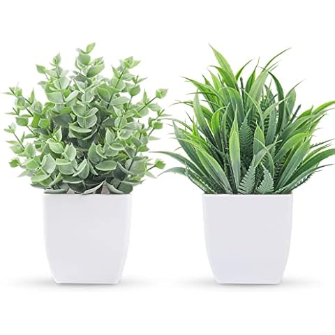 Der Rose 2 Packs Small Fake Plants Cover