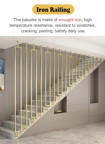 Eje de balaustre de metal blanco de una pieza para escaleras de diseño angular 5