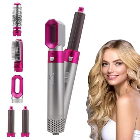 Drumstone (Only Today Deal Offer 15 Years Warranty Hair Dryer Brush 5 in 1 Multifunctional Hair Curly Hot Air Styler, Hair Dryer ​Comb Portable Frizz-Free CHK_43