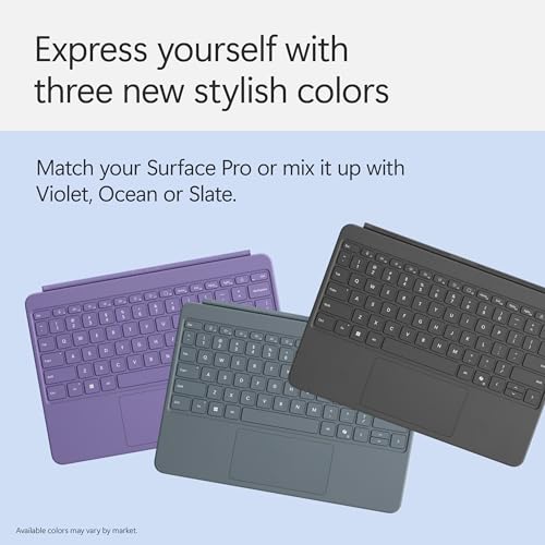 Microsoft Surface Pro Keyboard for Surface Pro 12" Device, Keyboard Only, Alcantara Material, Slate - image 8