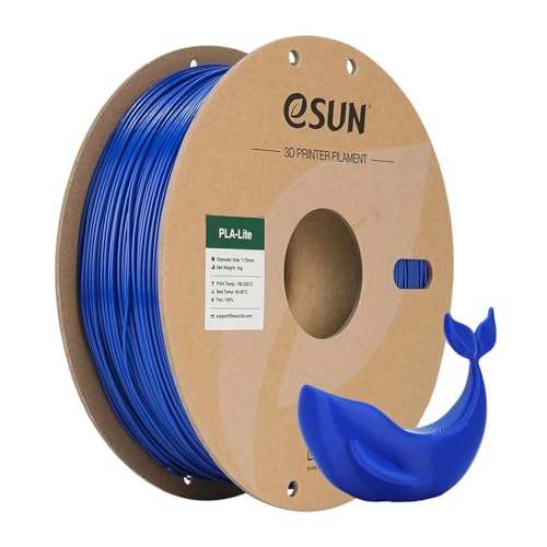Image of eSUN Blue PLA Filament, 3D Printing Filament 1.75mm Dimensional Accuracy + /- 0.03mm, 1kg Carboard Spool (2.2lbs) 3D Printer Filament