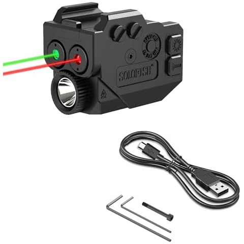 SOLOFISH Dual Red and Green Beam Combo, Bundle with USB-C Cable Cover