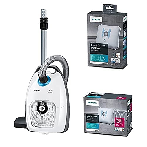Mr. Clean 10 Sacchetti Per Aspirapolvere Compatibili Siemens VZ41FGALL PowerProtect – Tipo G, Filtro Fine Incluso, Compatibili Swirl S62/S67