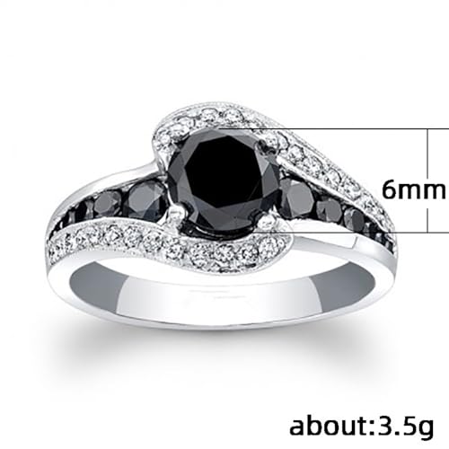 White Gold Plated White Cubic Zirconia Symmetry Statement Ring Personalized Accessory Ideal for Women's Daily Casual Wear Party Holiday Anniversary Love Jewelry Gift2