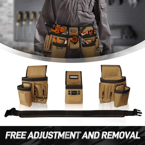 COMOWARE Magnetic Tool Belt 17-Pocket