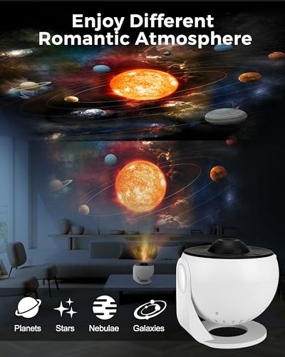 Planetarium Projector for Bedroom - 13 in 1 Star Galaxy Light - Nebula Night Light Milky Way Projector with Timer, LED Space Galaxy Lamp Room Decor for Adults Kids