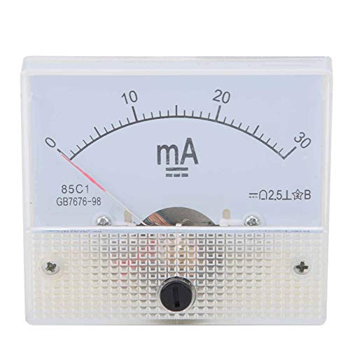 Amperímetro Analógico 85C1 DC 0-30MA Puntero DC Amperímetro de Cabeza Medidor de Amperios Instrumento de Medición de Corriente