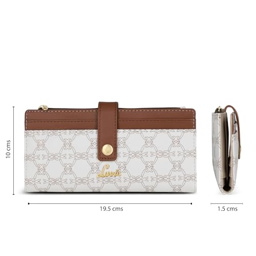 Image of Lavie Women's Monogram Safiya Bi-Fold Zip Wallet | Gift for Women