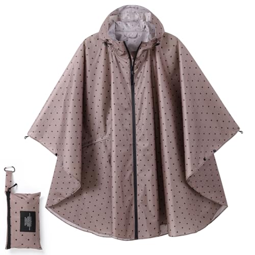 SIRMEDAL Damen Regenjacke Wasserdicht Atmungsaktiv Winddicht – Leichte Regenmantel Outdoor Jacke für Wandern Camping Urlaub – Tragbare Regenbekleidung