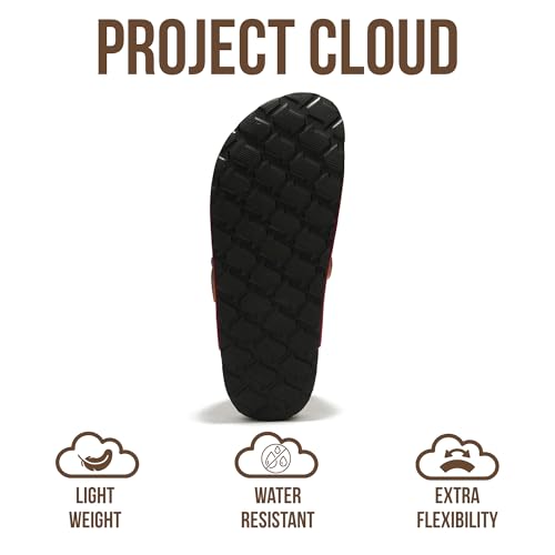 Image of Project Cloud 100% Genuine Leather Footbed Clogs for Women - Memory Foam Arch Support Slippers for Women - Trendy Slip-ons Women's Mules & Clogs Sandals