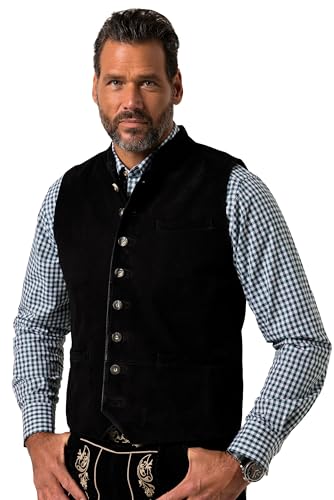 Gilet traditionnel homme col Mao JP 1880 veste sans manche cuir L-8XL