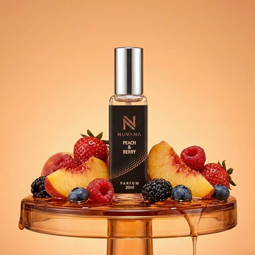 Image of Peach & Berry Luxury Women Perfume | Fruity Floral Premium Parfum | Long Lasting Pocket Size Travel Fragrance