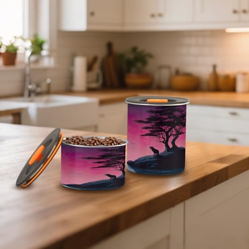Envase hermético para café de acero inoxidable 17oz miniatura 6