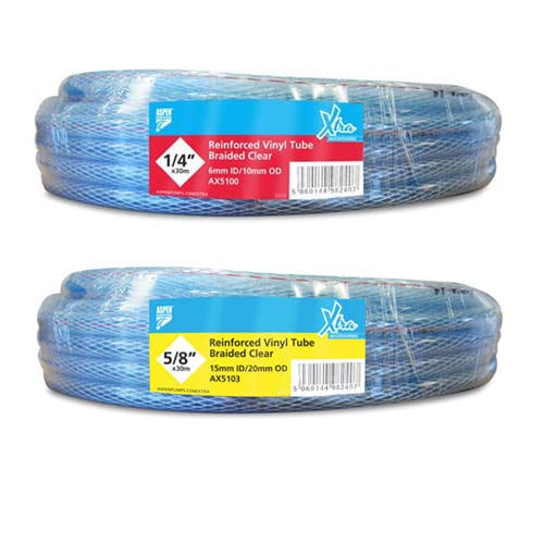 Tuyau de condensat avec renfort en spirale - 30 m - Taille : 1/4 - Couleur : transparent