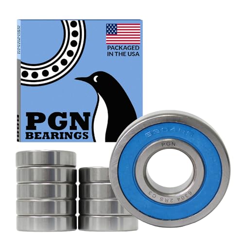 Roulement 6304-2RS de haute précision en acier chromé PGN lubrifié pour moteur