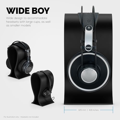 Image of Brainwavz The BMEGA Headphone Stand - Suitable for All Headsets (Black)