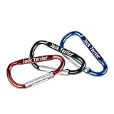 Photo Gallery jewelora moschettone con nome personalizzato a forma di d portachiavi con anello a d in alluminio clip gancio accessori per la pesca all aperto escursionismo zaino da viaggio (3pcs) Photo Gallery jewelora moschettone con nome personalizzato a forma di d portachiavi con anello a d in alluminio clip gancio accessori per la pesca all aperto escursionismo zaino da viaggio (3pcs)