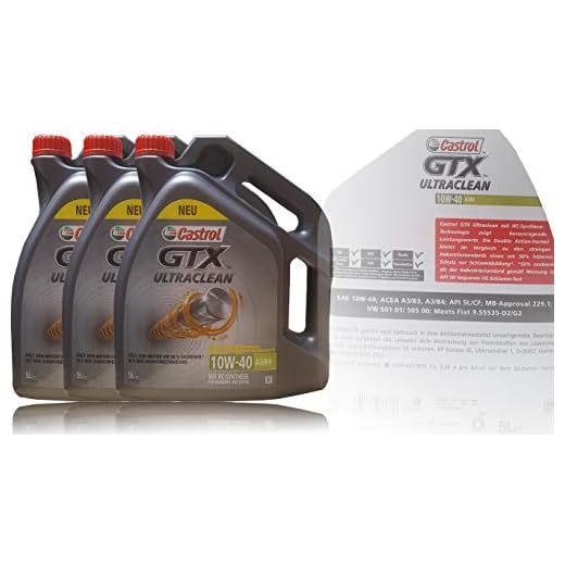 Castrol GTX Ultraclean 10W-40 A3/B4 3x5 liter