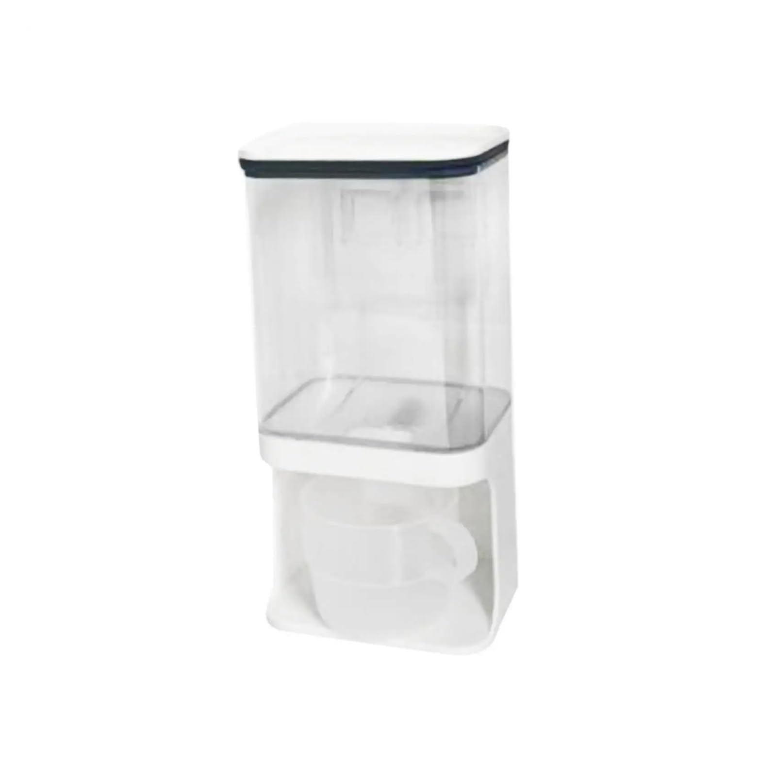 Waschpulverbox, Waschmittelspender, Vorratsdose, Waschpulverspender for Wäsche, Wohnheim, Hotel, Wohnaccessoires(31cmx24.5cmx9.5cm)
