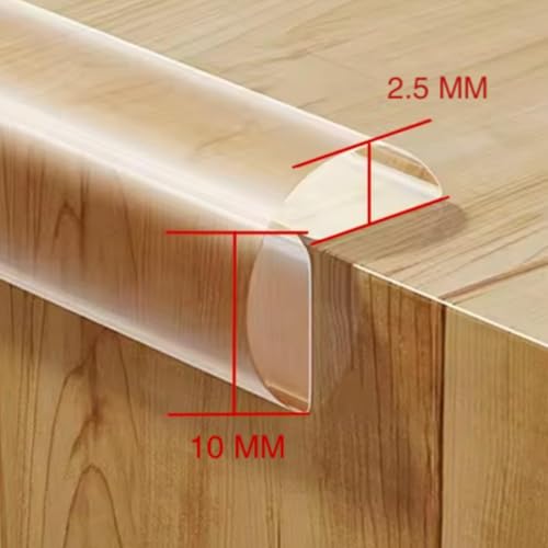 Image of Baby Proofing Edge Protector Strip | Soft Silicone Table Edge Guards and Safety Bumper Cover for Furniture, Desk, Crib, Bed and Wall | Child Safety Protector (4 Meter-FBA)
