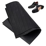 BENECREAT 2 Sheet 15x11inch Shoe Sole Repair Rubber Soling Sheet, Black Non-Slip Bottom Repairing Material for Both High Heels, Leather Shoes, Sports Shoes, 2.5mm Thick