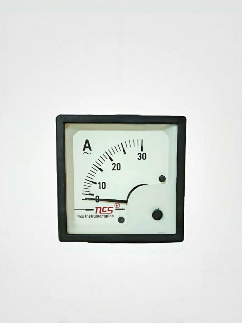 Analog Ampere Meter (0-30A) 72mm Size Singel (A) NCS Ampere Meter-image-19