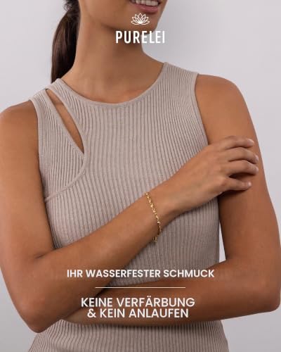 Purelei Polite Armband (Silber), Wasserfestes Damen Armband, Armband aus Edelstahl mit Edelsteinen, Geschenk für Frauen… – Ansicht 5