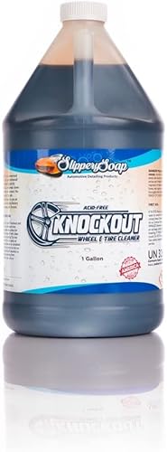 SLIPPERY SOAP Knockout - Limpiador de ruedas y neumáticos sin ácidos, limpieza rápida, elimina de forma segura el polvo y la suciedad de los frenos,