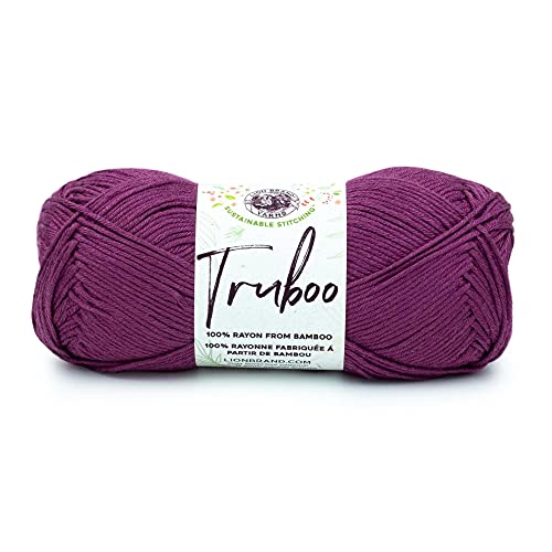 Image of Lion Brand Yarn Truboo Yarn, Mulberry, 1 Skein