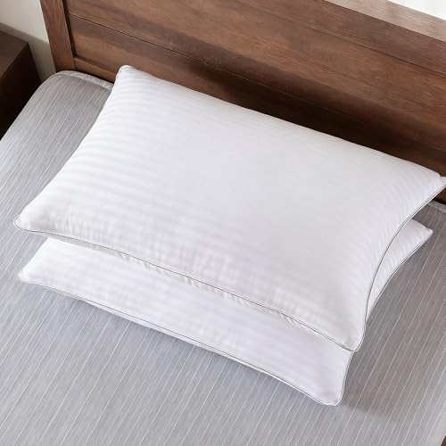 imuounl Anti-Snoring Pillow 2 Pack Yooje Pillows Orthopedic Cervical Neck Support Pillow for Side & Back Sleepers Ergonomic Sleeping Pillows for Better Rest