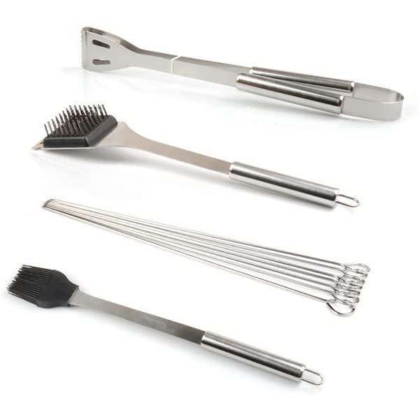 2. 0pcs. Campeggio BBQ. Kit for accessori for barbecue in acciaio inossidabile BBQ. Strumenti for regali di compleanno di Natale - Utensili Grill Set Ideal Gritting Regali for uomini DAD DONN