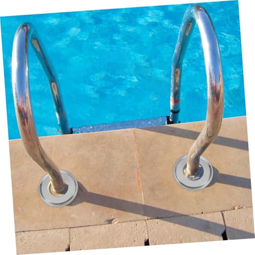 Cubiertas para barandas de escalera de piscina de acero inoxidable 4 piezas miniatura 4