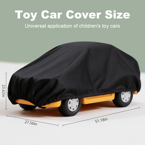 Image of Kids Ride On Toy Car Cover Waterproof Powered Wheels Cover for Best Choice Products Quad ATV Car 6V Kids Ride On Toy 12V Kid Toy Car Outdoor Protection Universal Kids Car Cover Dust Water Resistant UV