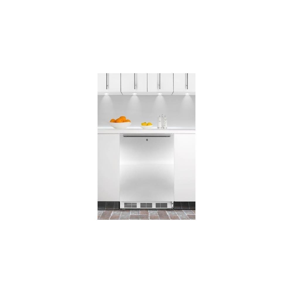 Summit VT65ML7BISSHHADA Upright Freezer, Stainless Steel
