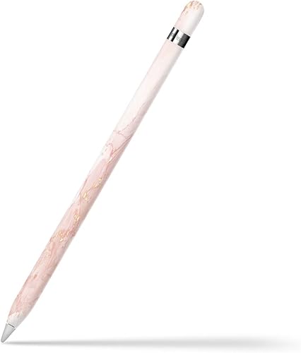 TACKY DESIGN Marbel Skin compatible con Apple Pencil Skin- Vinilo de 98ft color rosa con purpurina dorada cubierta para lápiz de Apple 1 generación disponible en Yaxa Colombia