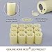 HOME MOST 12-Pack LED Votive Candles with Timer - Flameless Flickering Votive Candles Battery Operated - Valentine Votive Candles Unscented Decor - Cream Votive Candles Bulk for Wedding and Church