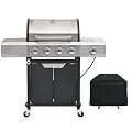 Endark Upgraded 51,000 BTU Gas Grill, 4-Burner BBQ Grill with Side Burner – Ideal for Camping, Outdoor Cooking, and Gatherings
