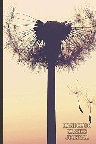 Dandelion Wishes Journal: Diary Notebook 6x9" 110 pages Half College