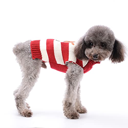 HRTTSY Weihnachten Hundepullover, Winter Warmer Hund Katze Pullover Kleidung Haustier Mantel Kostüm Welpenpullover Pullover Bekleidung für kleine mittelgroße Hunde Großer Hund Haustierpullover
