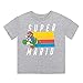 SUPER MARIO Nintendo Toddler Boys 4 Pack Graphic T-Shirt Gray/Blue/Red/Green 4T