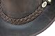 Black Jungle Bulat Lederhut, Westernhut, Australienhut, Cowboyhut (Braun, XL)