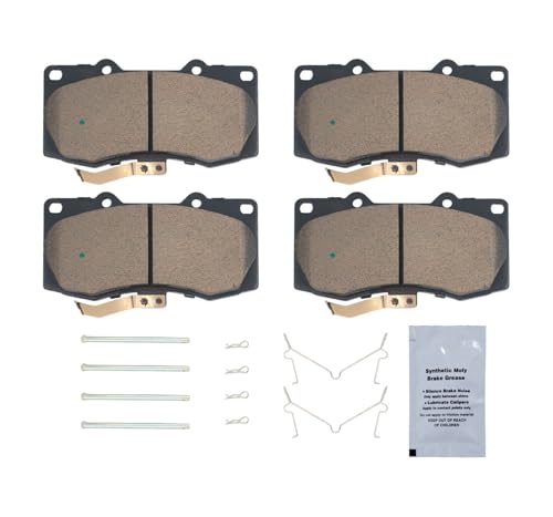Image of HUSCH D1119 Front Ceramic Brake Pads Kit Fit For Cadillac Escalade 2007-2014, For Escalade ESV 2007-2014, For Escalade EXT 2007-2013, For Avalanche 2007-2013, For GMC Sierra 1500 2007-2013