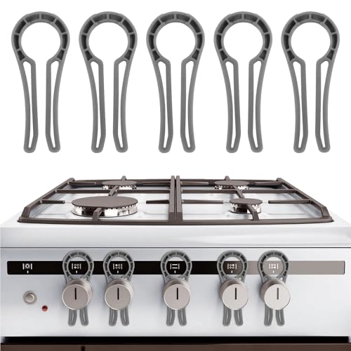 Jemey Stove Knob Locks 5 Pack – Child Safety Oven Knob Covers, Heat-Resistant & Baby Proof Gas Stove Lock for Kids & Pets, Universal Fit for Most Stove Knobs