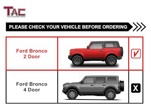 Estribos texturizados 3 pulgadas para Ford Bronco 2021-2026 miniatura 4