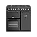 Produktbild Stoves Richmond S900 DF DeLuxe Range Cooker Gasherd A schwarz  Backofen und Herde (Herd, schwarz, drehbar, Chrom, oben vorne, Gasherd)