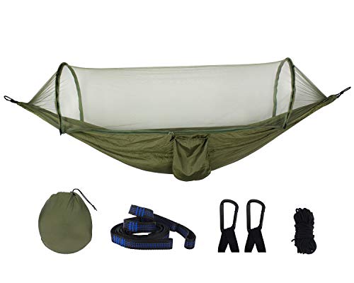 Hamac de camping portable moustiquaire pour dormir en randonnée et voyage