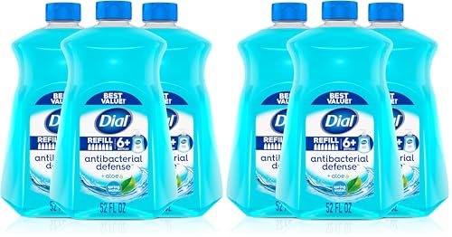 Image of Dial Complete Antibacterial Liquid Hand Soap Refill, Spring Water, 52 fl oz (3 count) (Pack of 2)