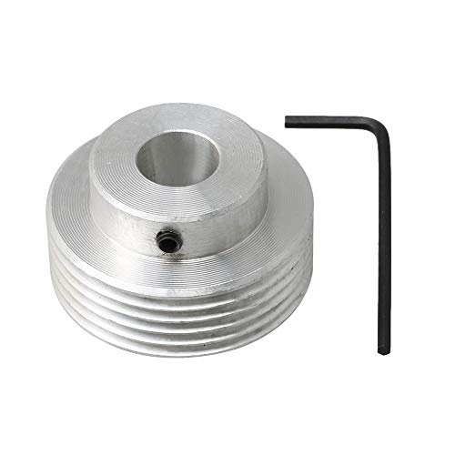 Yibuy OD 40MM Multi-Ribbed Belt Pulley Inner Hole 12mm for Lawnmowers
