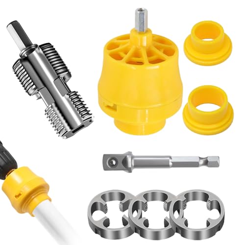 Rohrgewindeschneider Set, Integriertes Rohrgewindeschneidwerkzeug für Innen und Außen PVC Rohrgewindeschneidsatz 1/2 Zoll, 3/4 Zoll und 1 Zoll Gewindeschneider für Bohrmaschine Rohrgewindeschneider Set, Integriertes Rohrgewindeschneidwerkzeug für Innen und Außen PVC Rohrgewindeschneidsatz 1/2 Zoll, 3/4 Zoll und 1 Zoll Gewindeschneider für Bohrmaschine